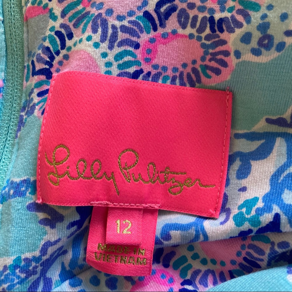 Lilly Pulitzer Blue and Pink Floral Maxi Dress - Picture 11 of 16